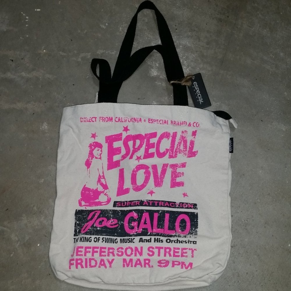Pin Up Girl Especial Love Joe Gallo Music Tote